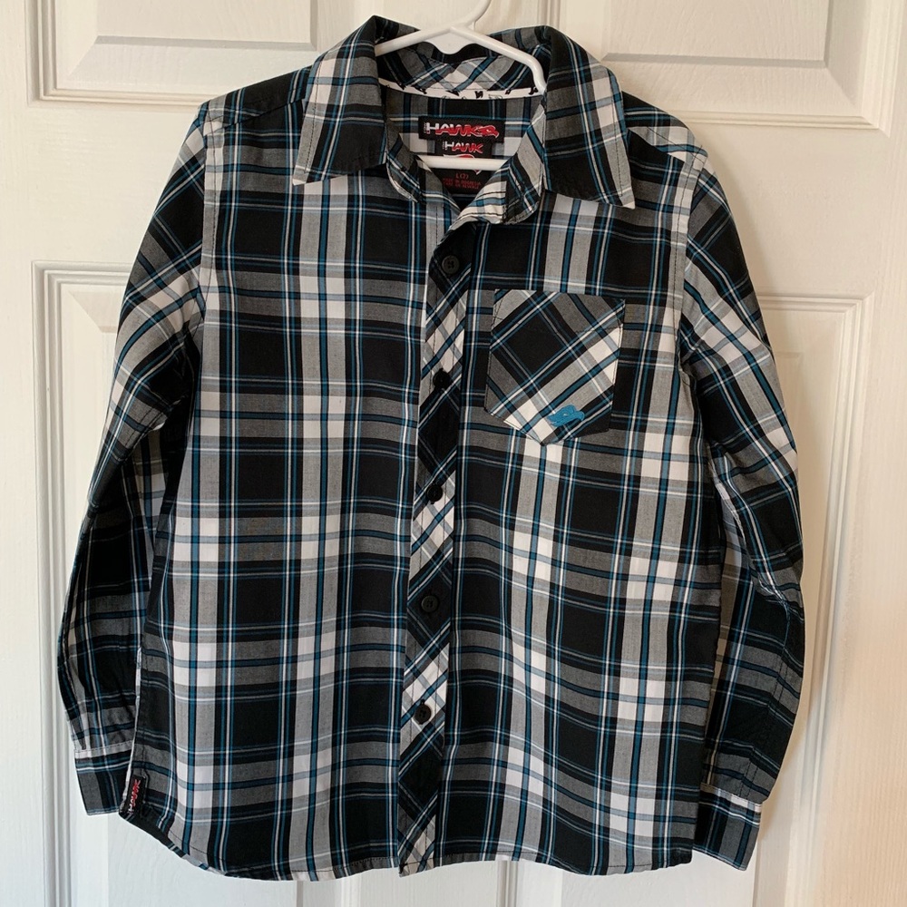 Tony Hawk Plaid Button Down Shirt